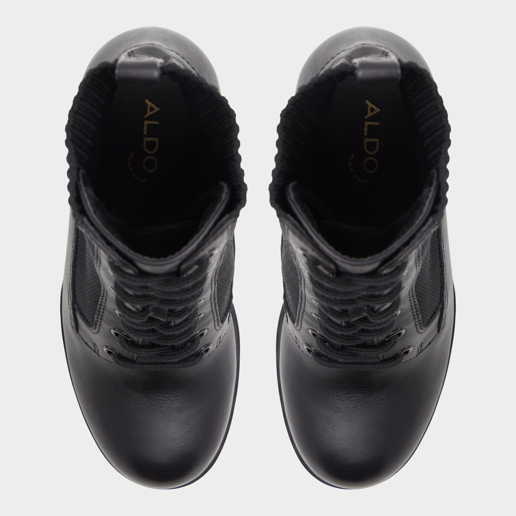 Aldo | Rebellious Black Women's Combat boots - Combat ankle boot, Lug sole