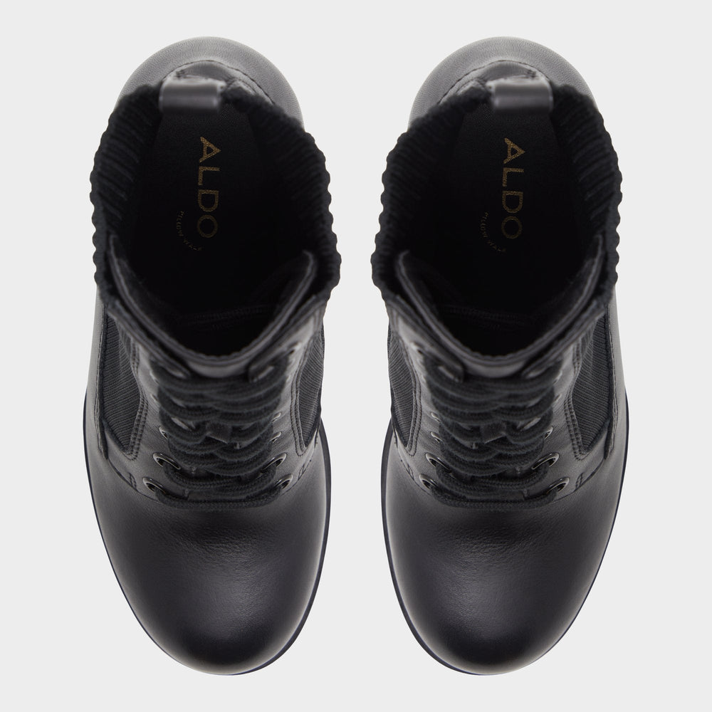 Aldo | Rebellious Black Women's Combat boots - Combat ankle boot, Lug sole