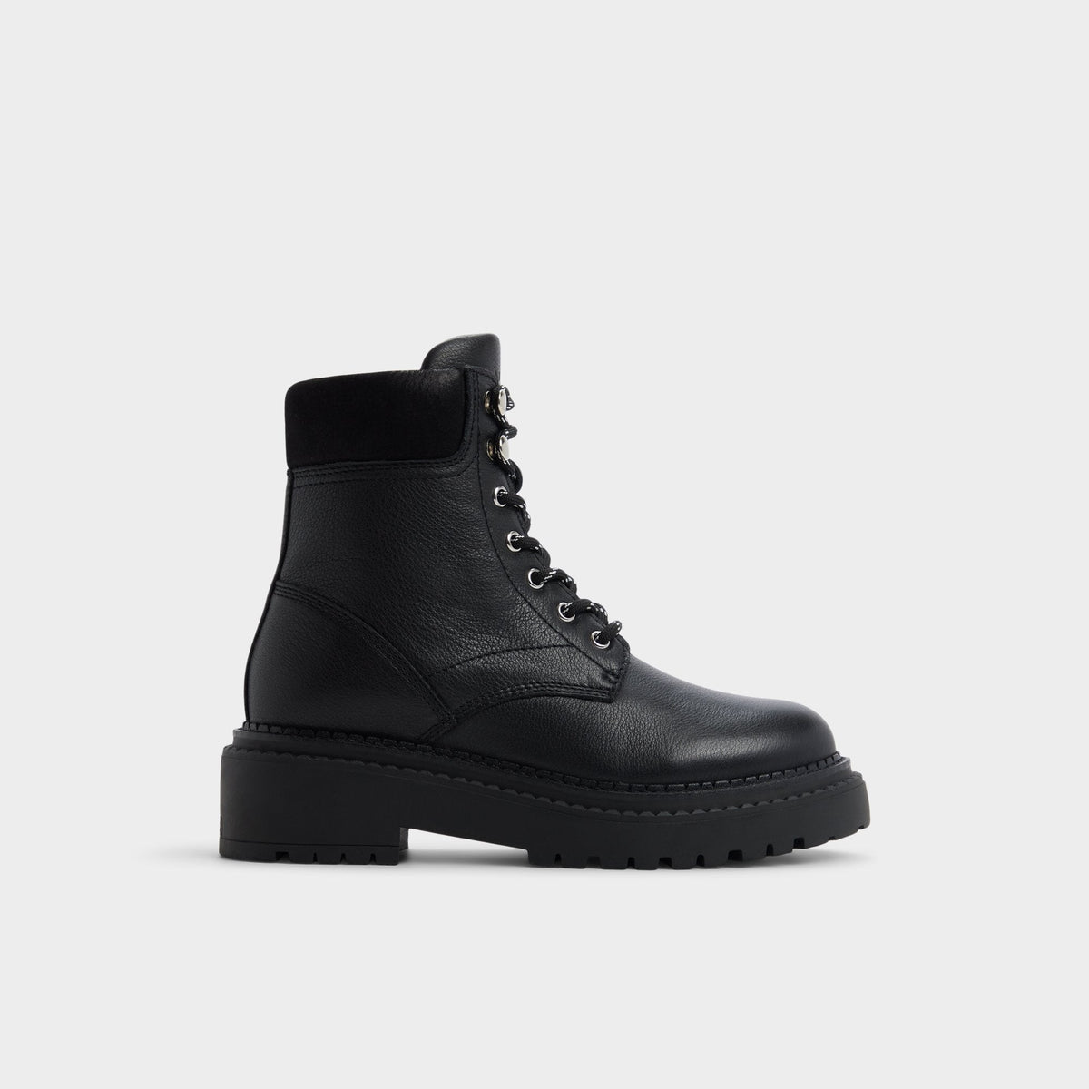 Aldo | Lewellan in Black - Hiking boot, Lug sole