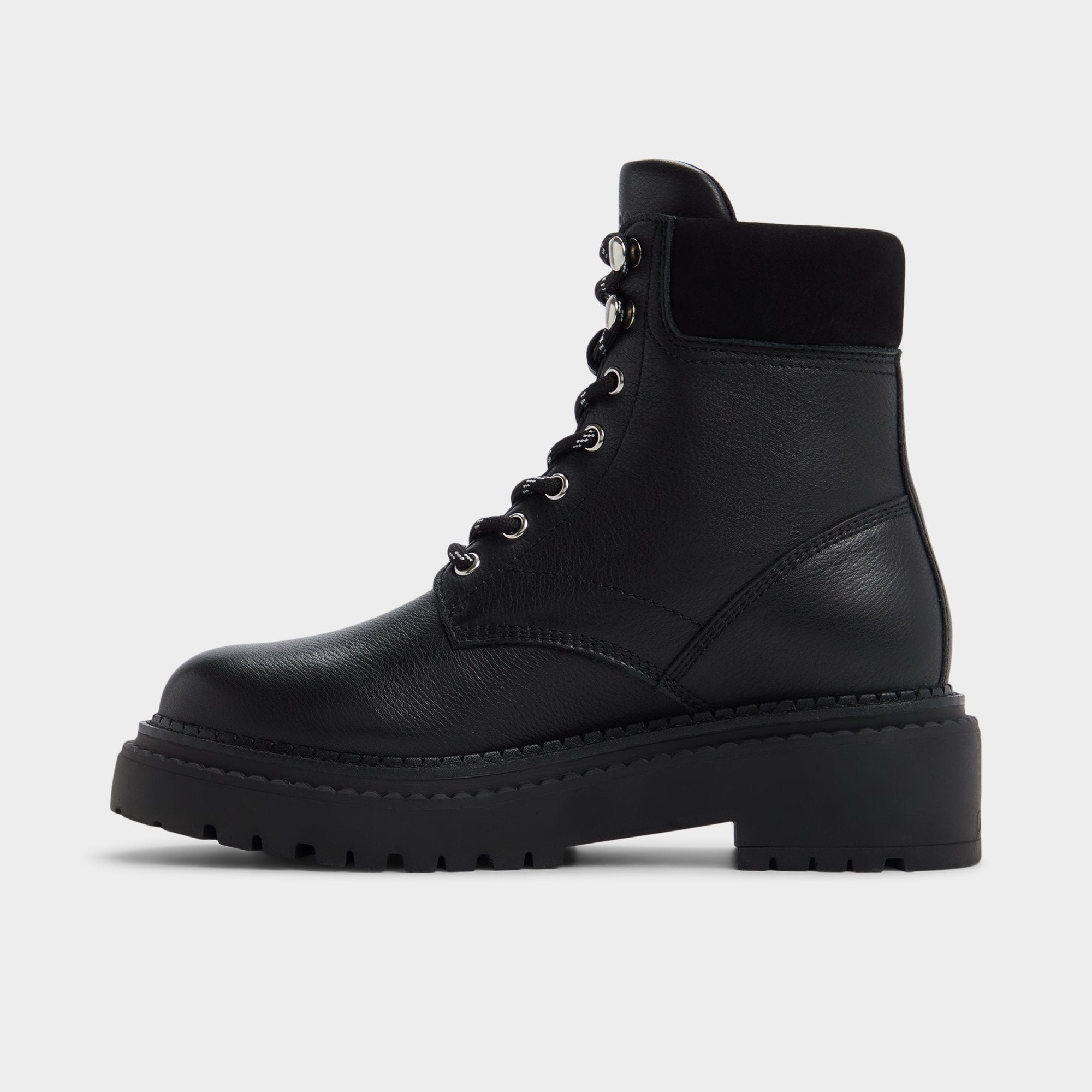 Aldo | Lewellan in Black - Hiking boot, Lug sole