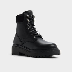 Aldo | Lewellan in Black - Hiking boot, Lug sole