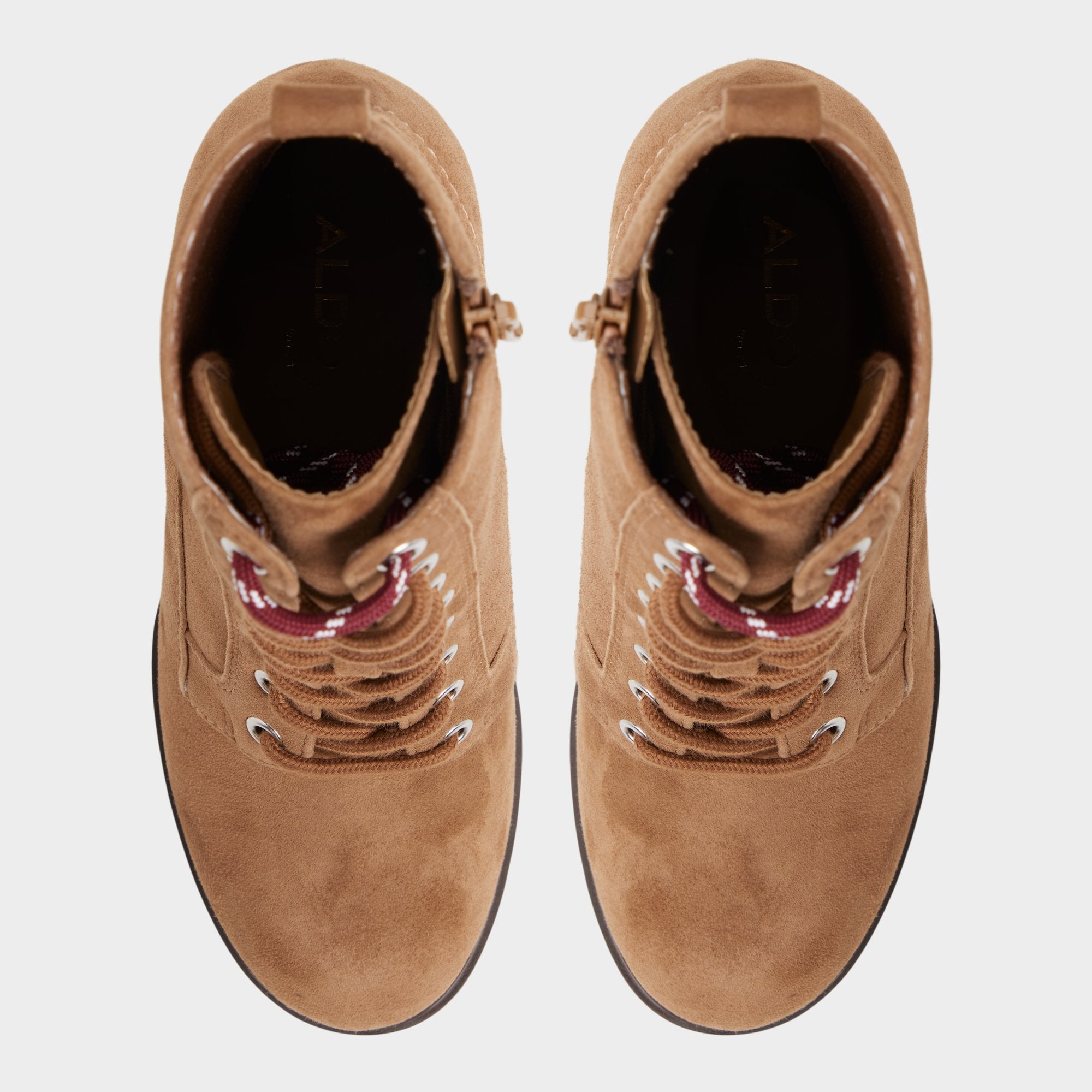 Aldo | Rebelliously in Light Brown - Combat ankle boot, Lug sole