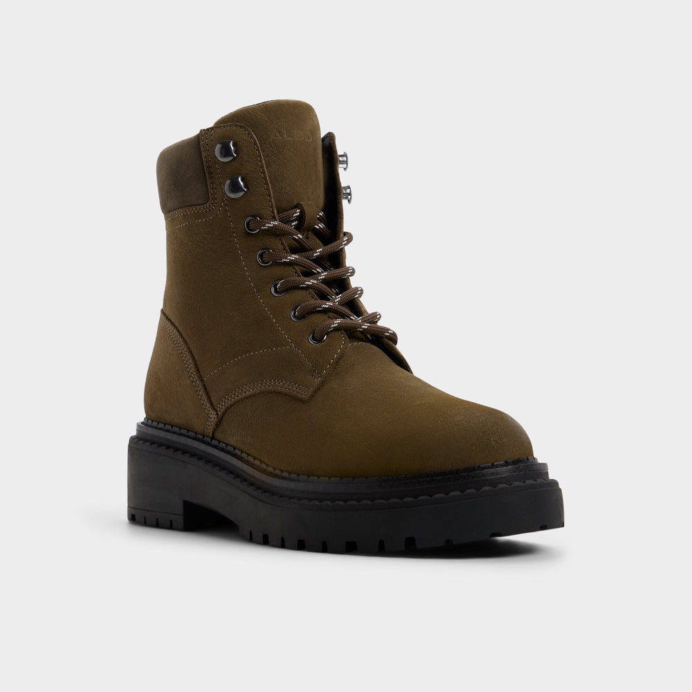 Aldo | Lewellan in Dark Green - Hiking boot, Lug sole