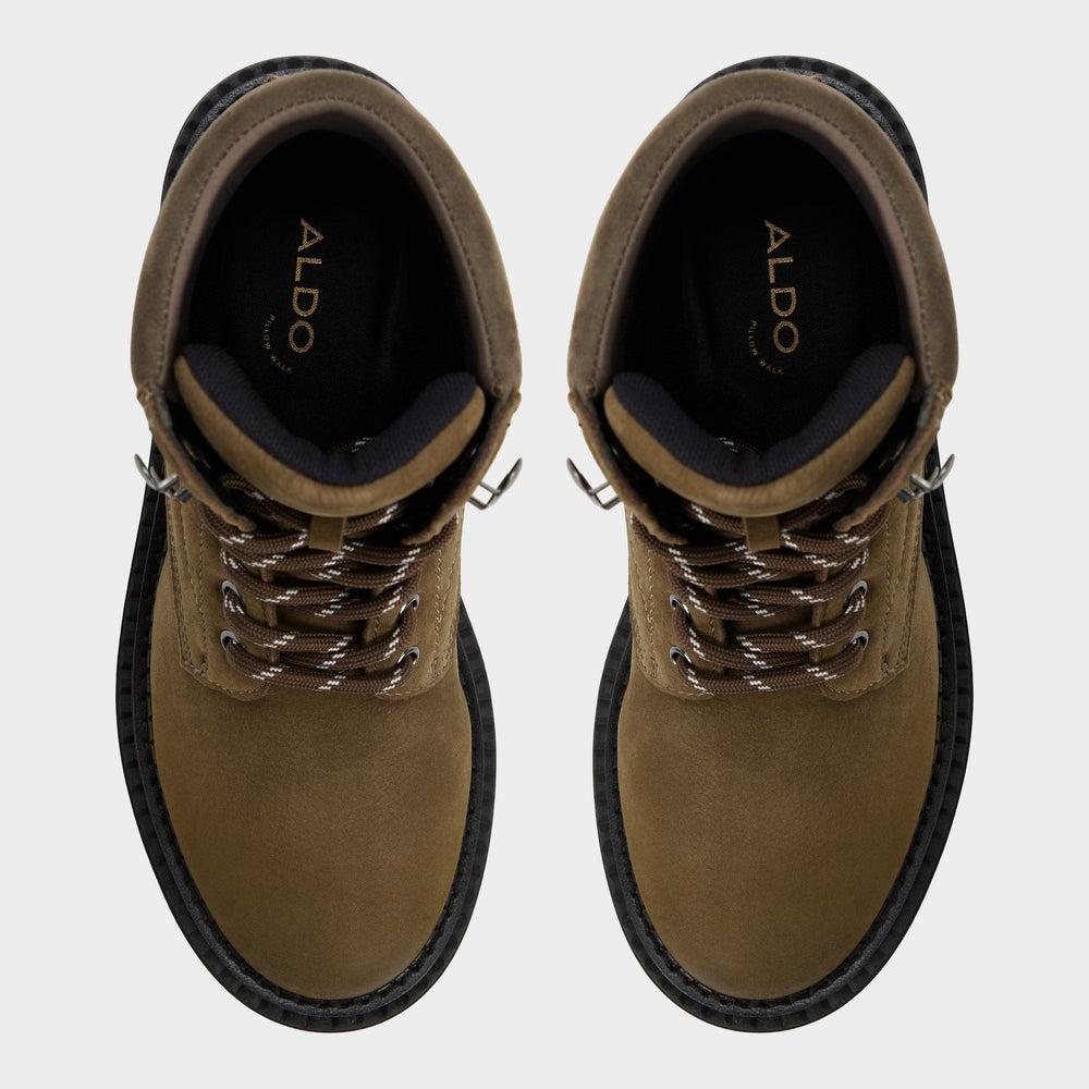 Aldo | Lewellan in Dark Green - Hiking boot, Lug sole