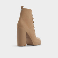 Aldo | Rebelliously in Medium Beige - Combat ankle boot, Lug sole