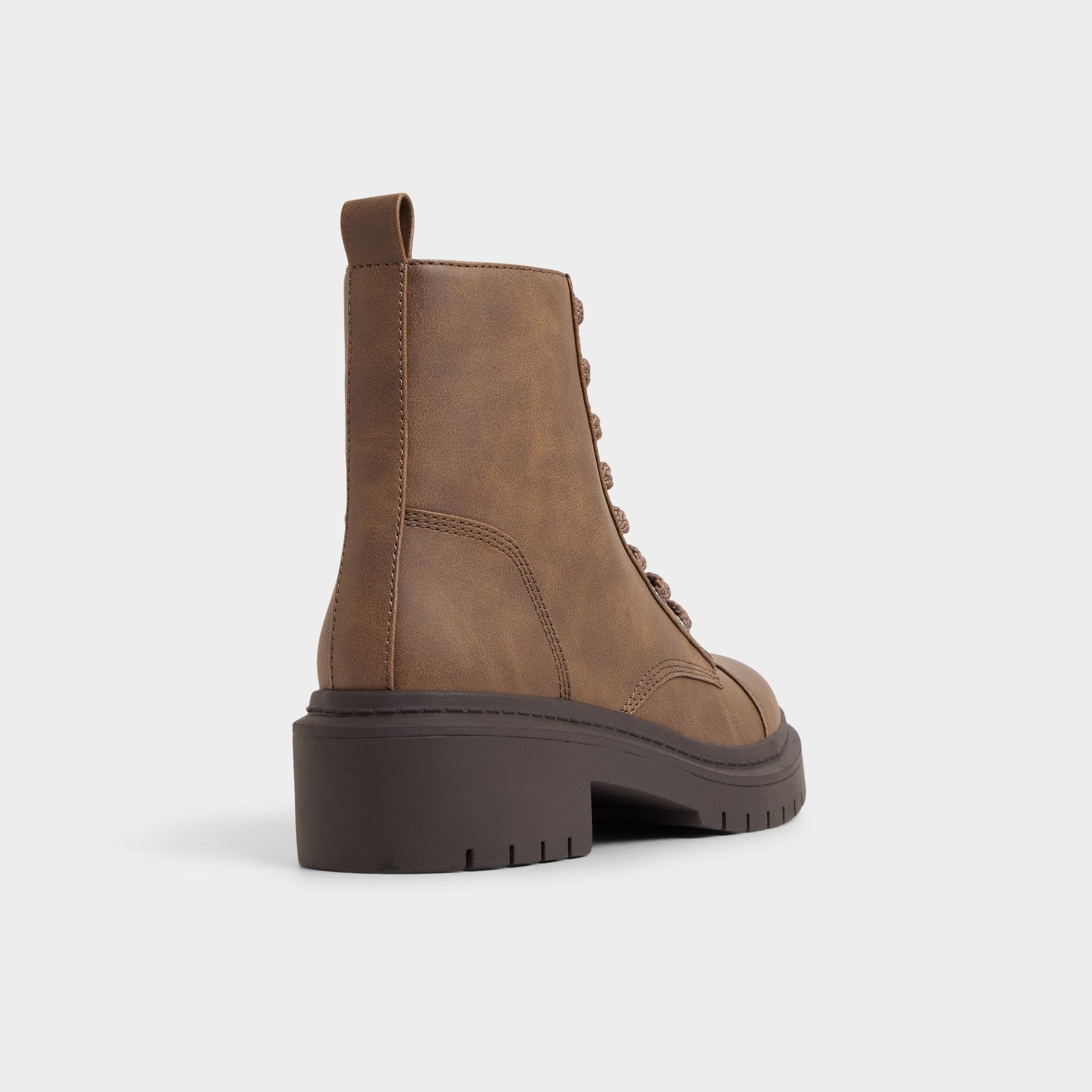 Aldo | Goer in Medium Brown - Combat ankle boot, Lug sole