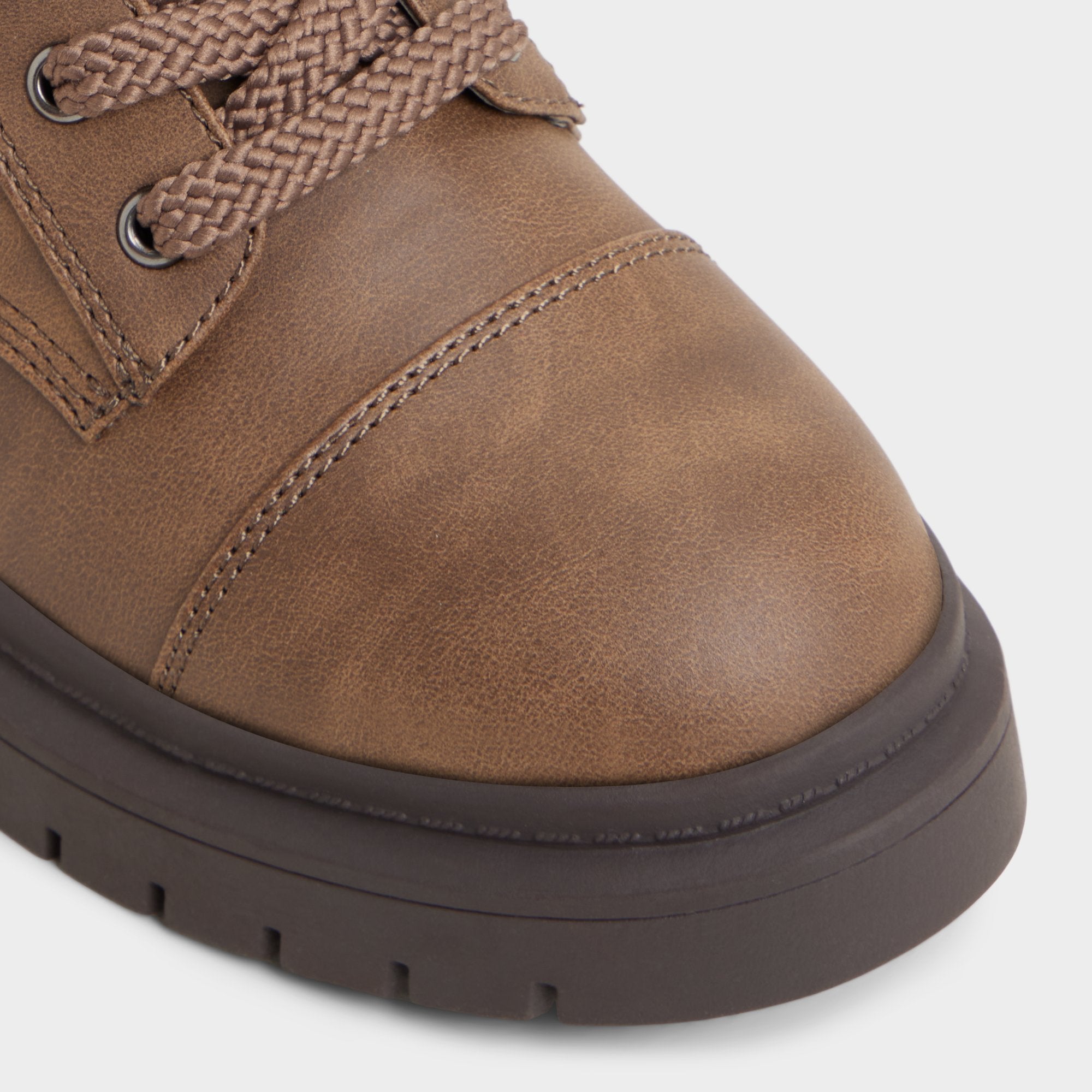 Aldo | Goer in Medium Brown - Combat ankle boot, Lug sole