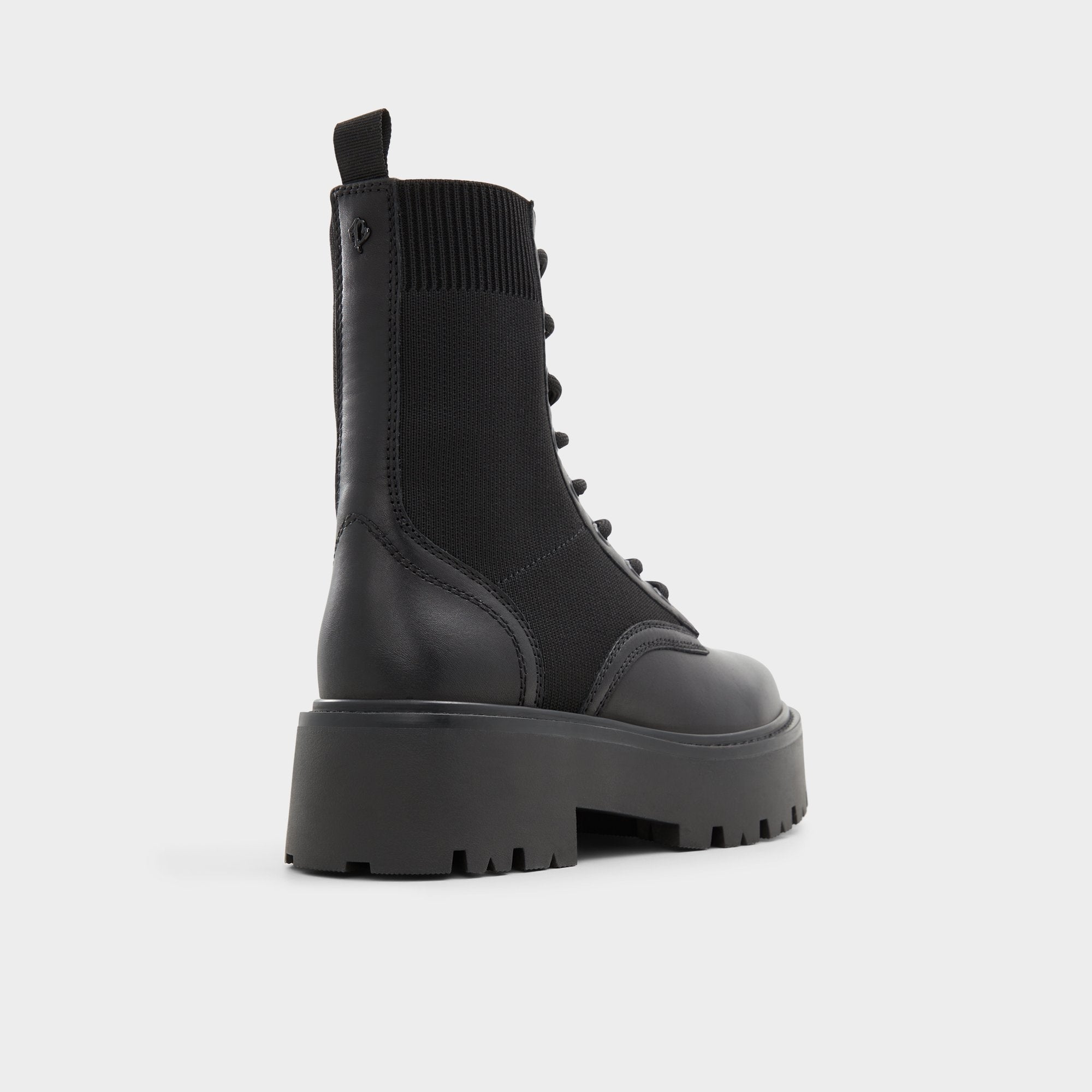 Aldo | Talaleryknit Black Women's Combat boots - Combat ankle boot, Black