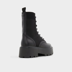 Aldo | Talaleryknit Black Women's Combat boots - Combat ankle boot, Black
