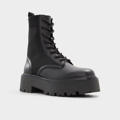 Aldo | Talaleryknit Black Women's Combat boots - Combat ankle boot, Black