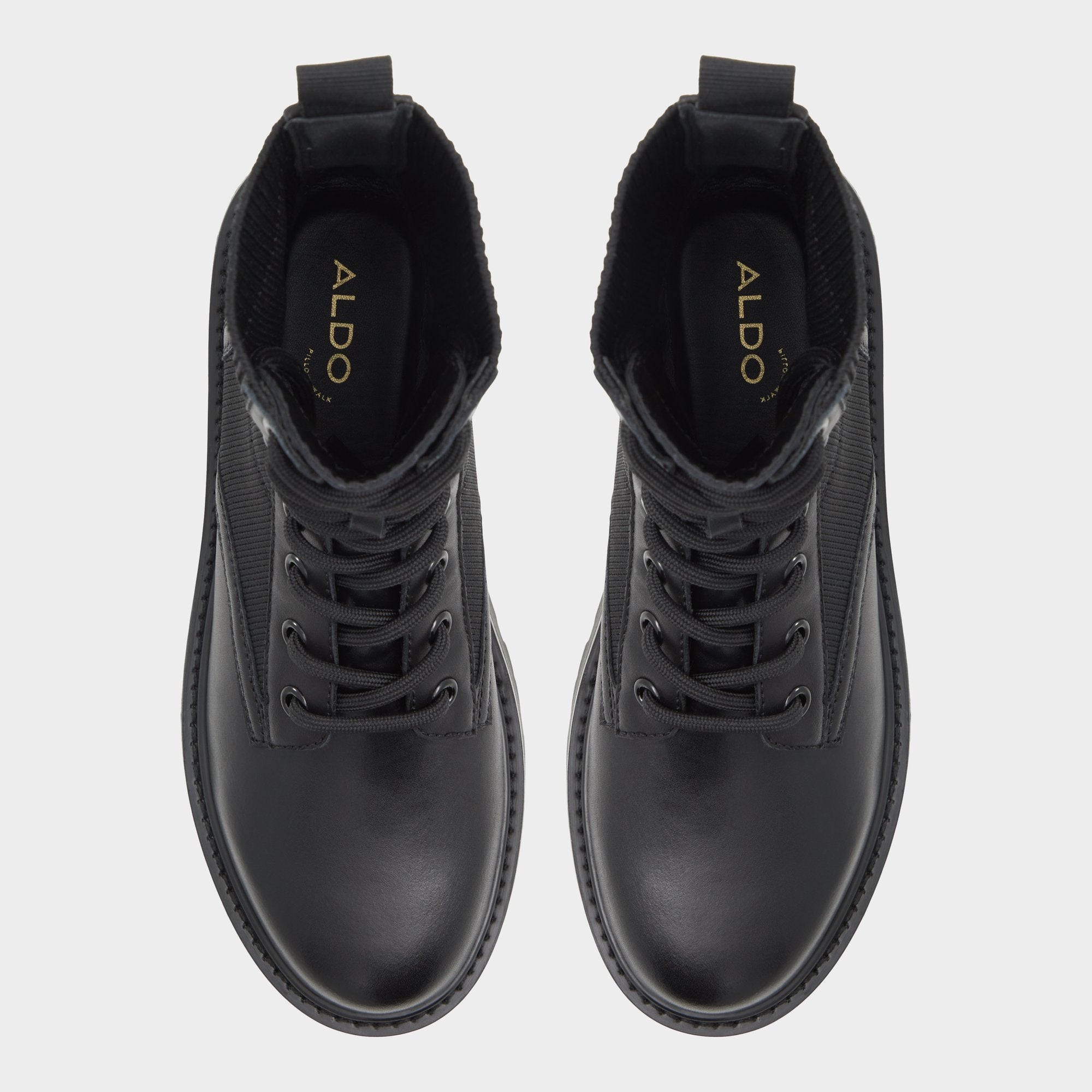 Aldo | Talaleryknit Black Women's Combat boots - Combat ankle boot, Black