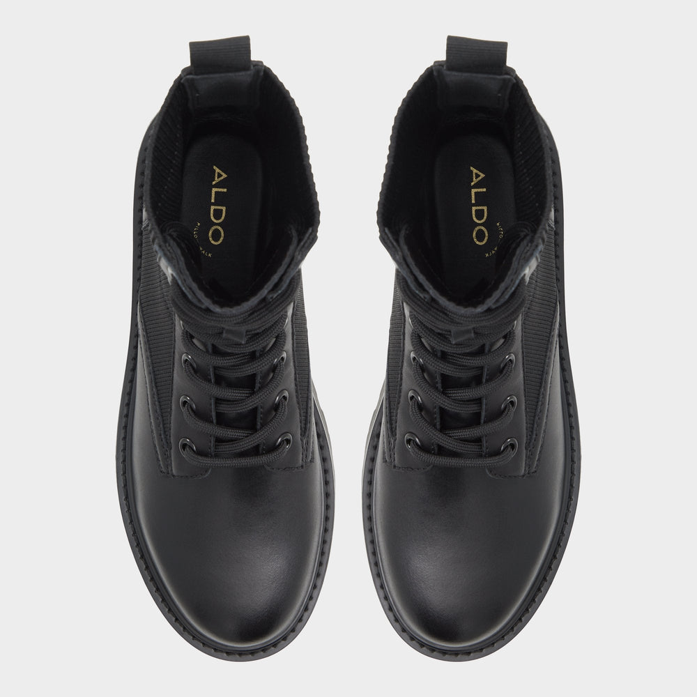 Aldo | Talaleryknit Black Women's Combat boots - Combat ankle boot, Black