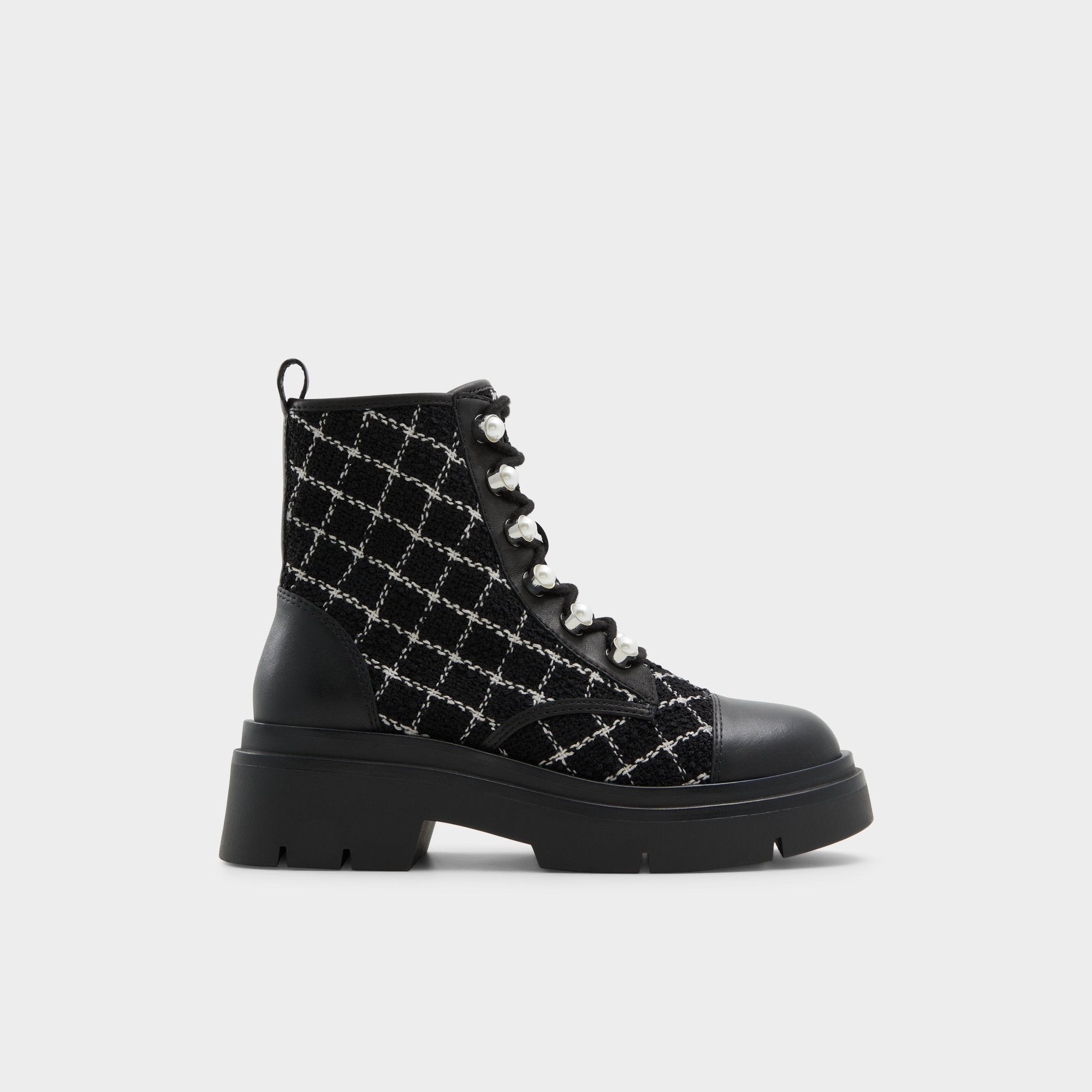 Aldo | Marthia in Other Black - Combat ankle boot, Black