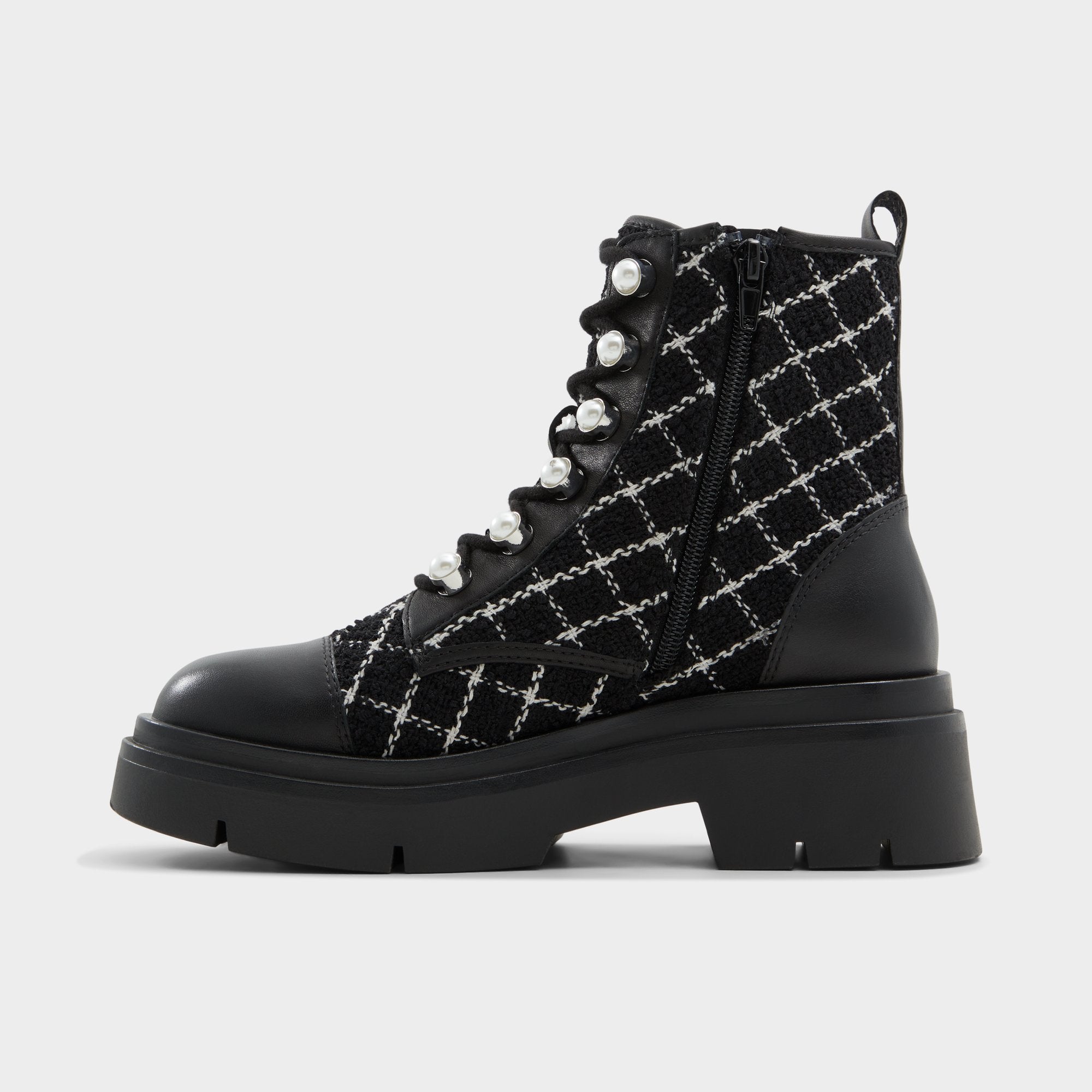 Aldo | Marthia in Other Black - Combat ankle boot, Black