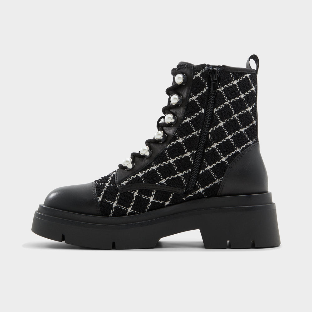 Aldo | Marthia in Other Black - Combat ankle boot, Black