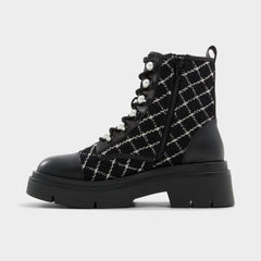 Aldo | Marthia in Other Black - Combat ankle boot, Black