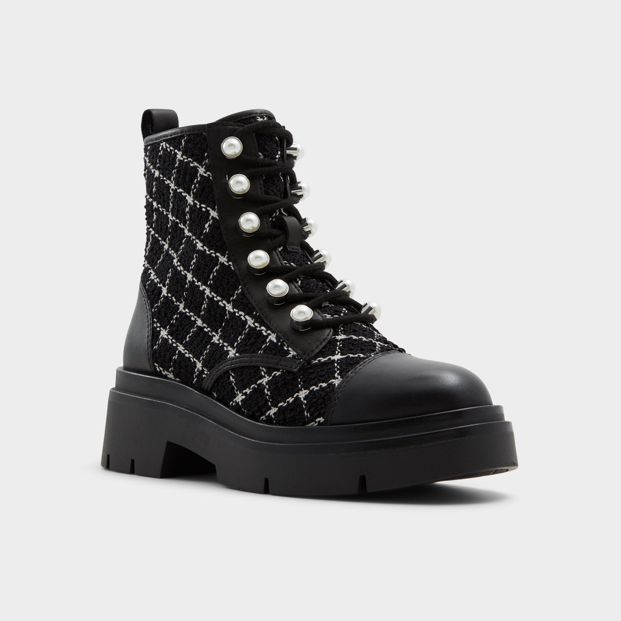 Aldo | Marthia in Other Black - Combat ankle boot, Black