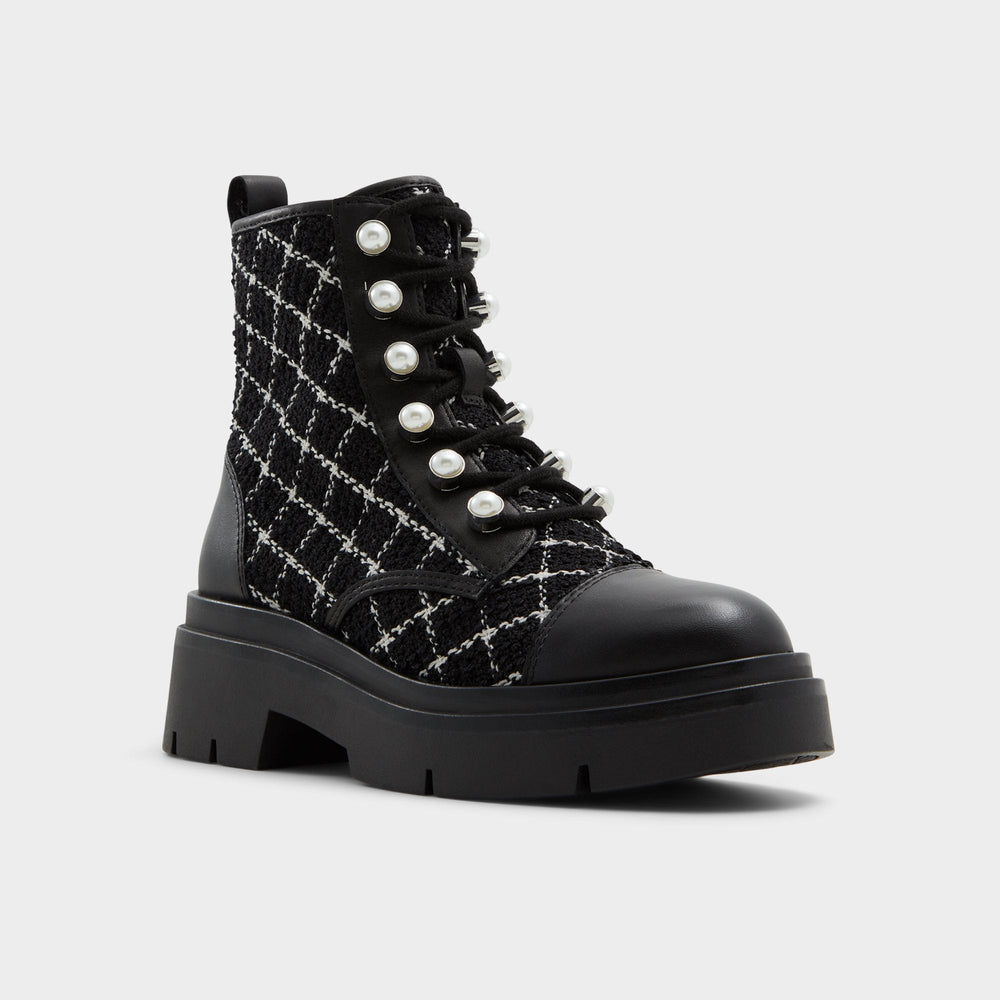 Aldo | Marthia in Other Black - Combat ankle boot, Black