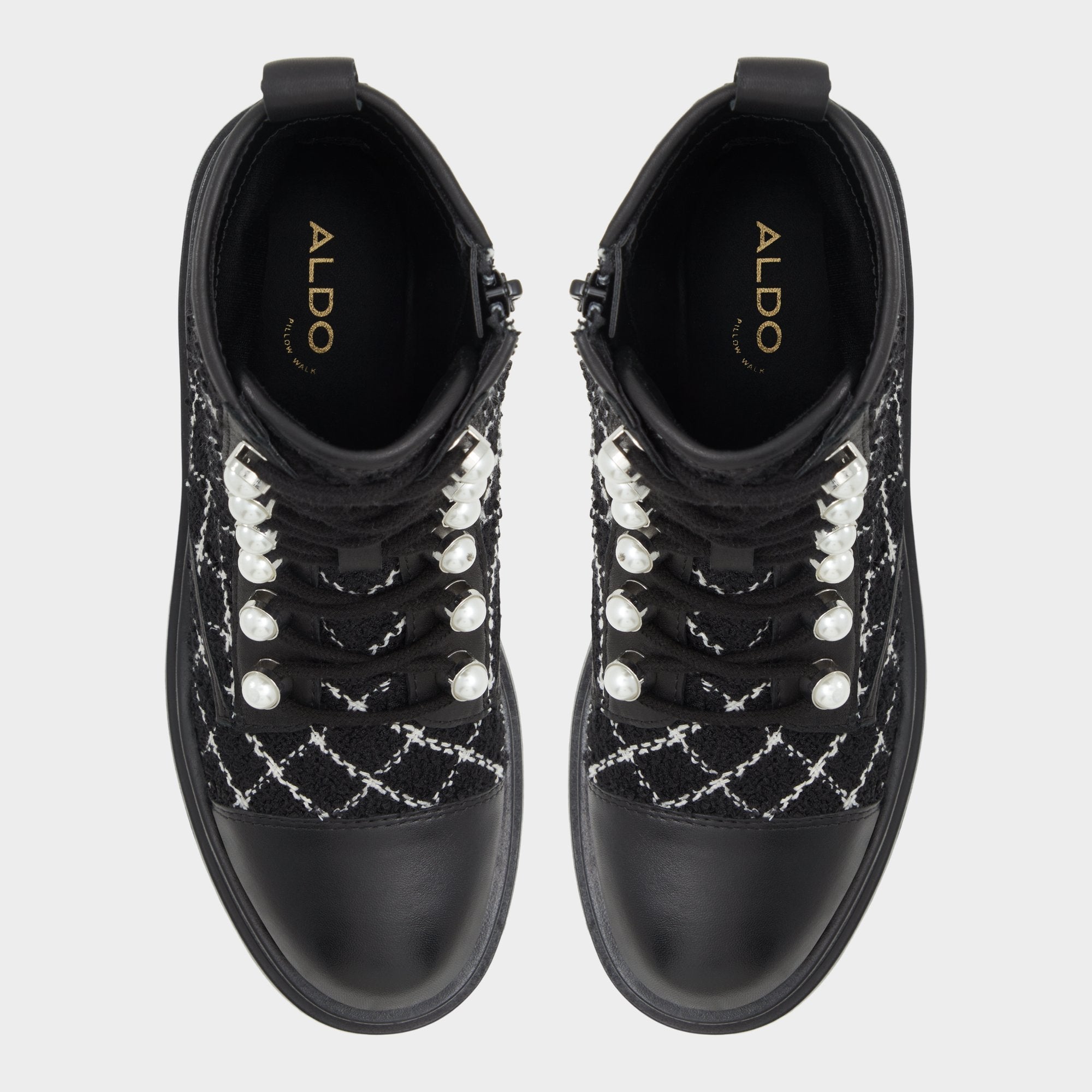 Aldo | Marthia in Other Black - Combat ankle boot, Black