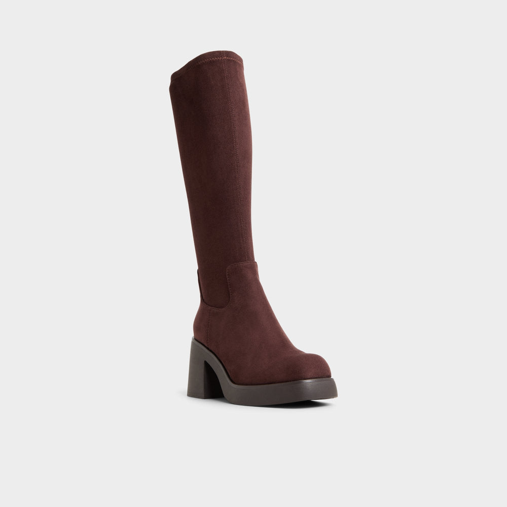 Aldo | Auster in Dark Brown - Knee-high boot, Platform
