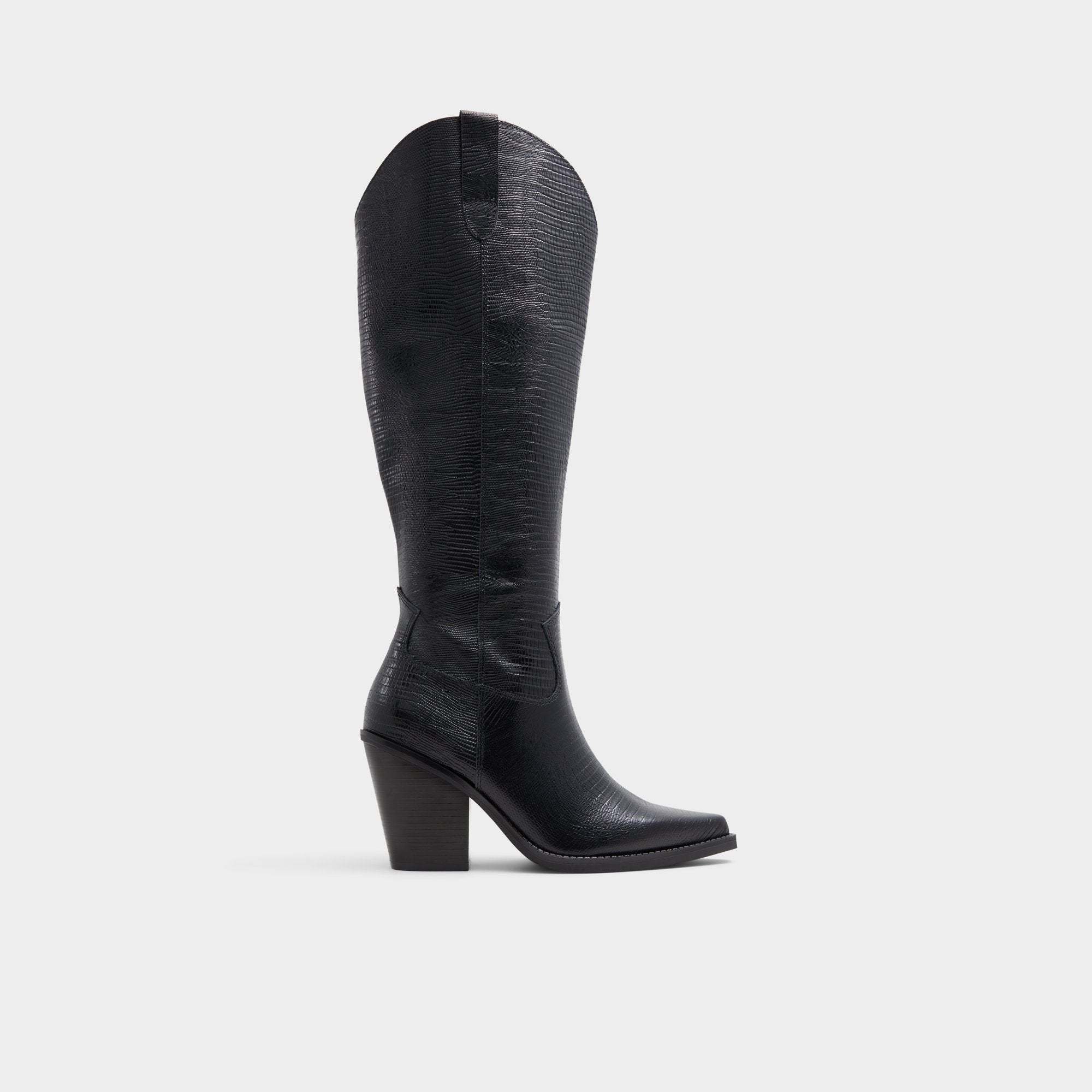 Aldo | Nevada-wc Black Women's Western - Western knee-high boot, Black