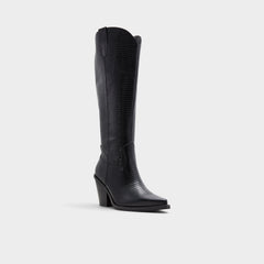 Aldo | Nevada-wc Black Women's Western - Western knee-high boot, Black