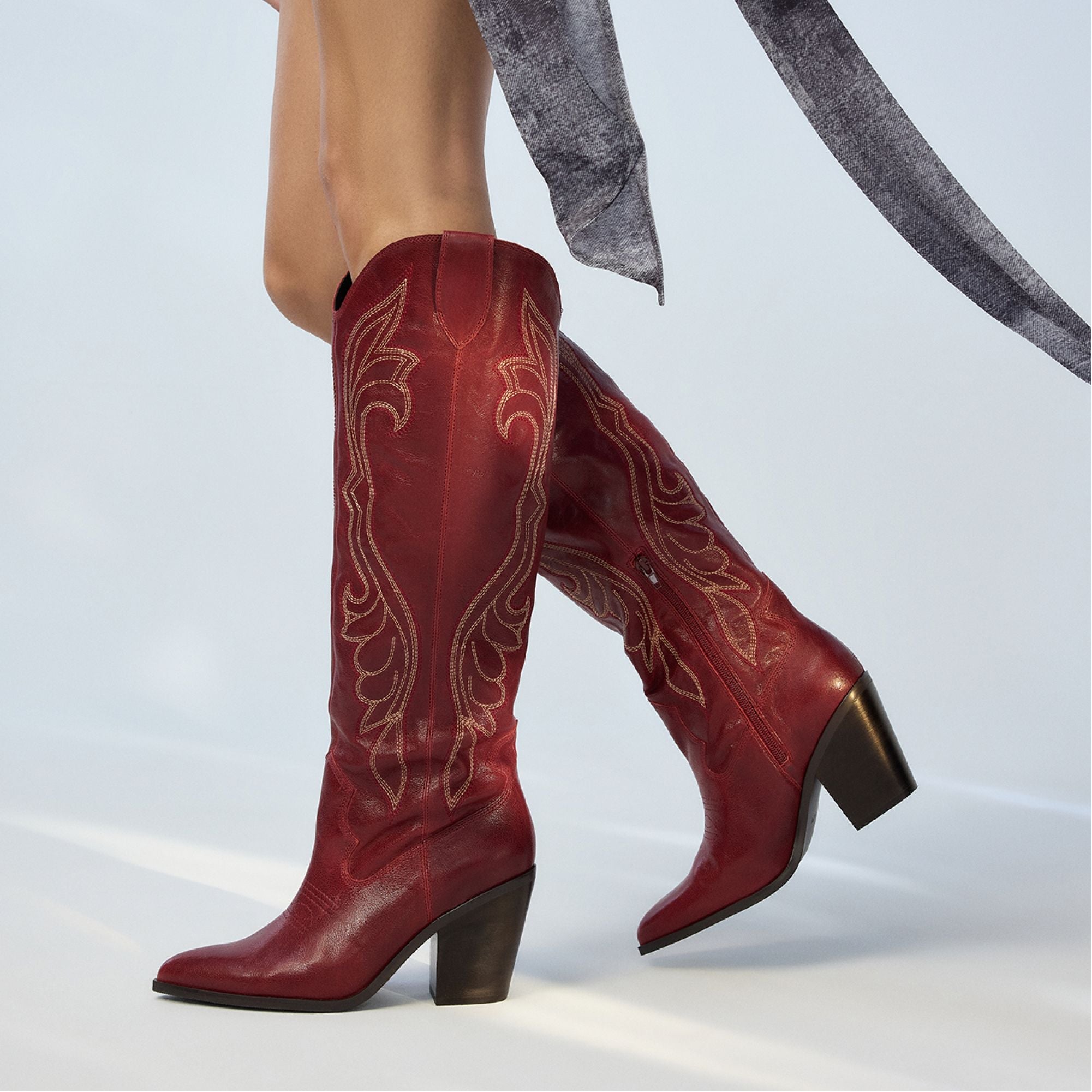 Aldo | Alamo Medium Red Women's Western - Western boot