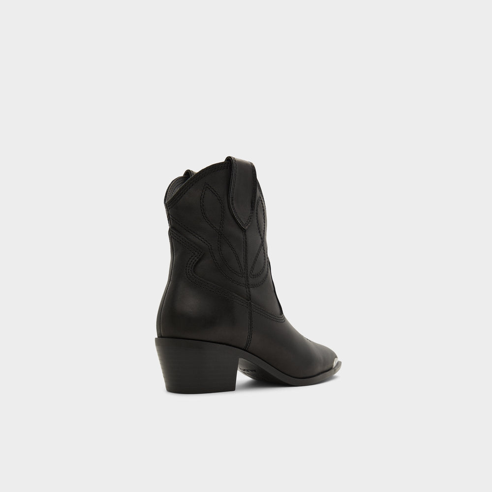 Aldo | Valley Black Women's Western - Western boot, Block heel