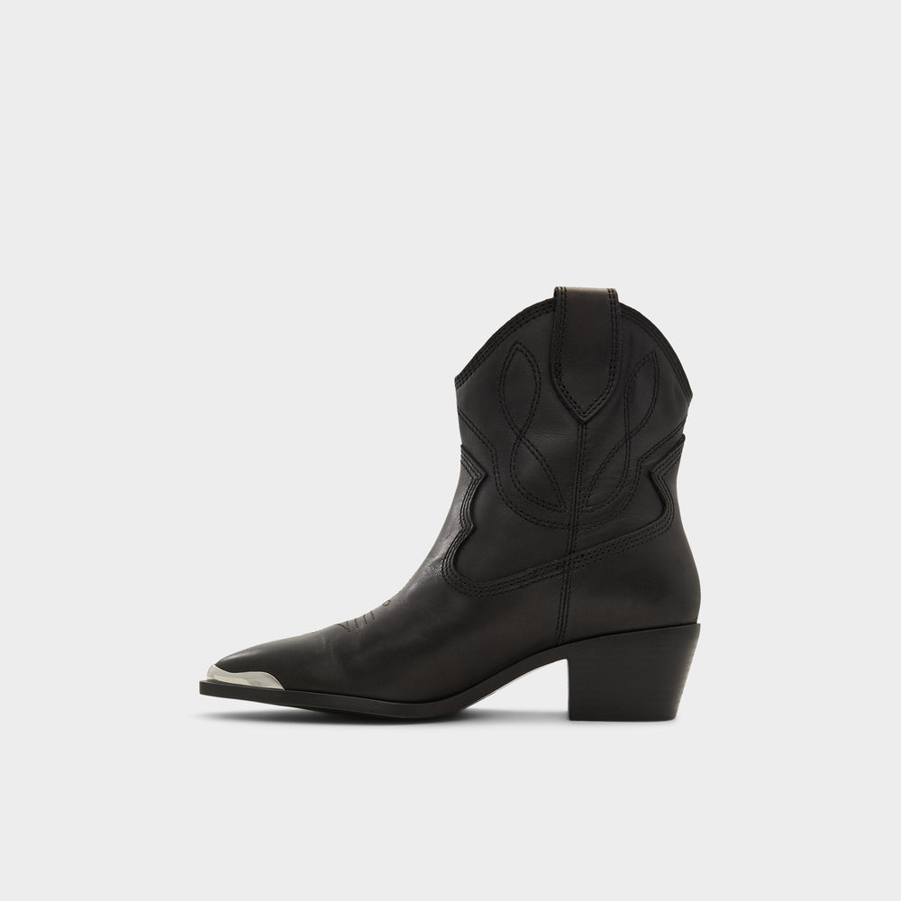 Aldo | Valley Black Women's Western - Western boot, Block heel
