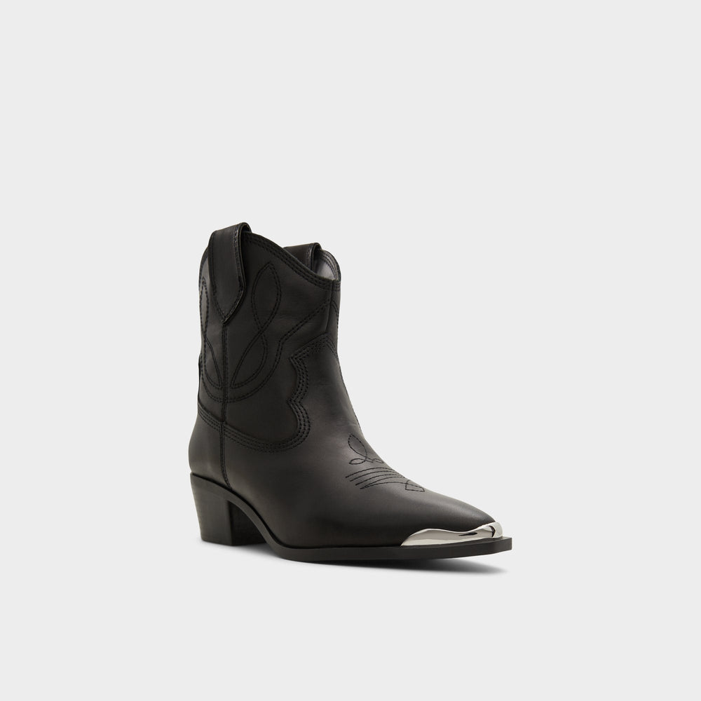 Aldo | Valley Black Women's Western - Western boot, Block heel