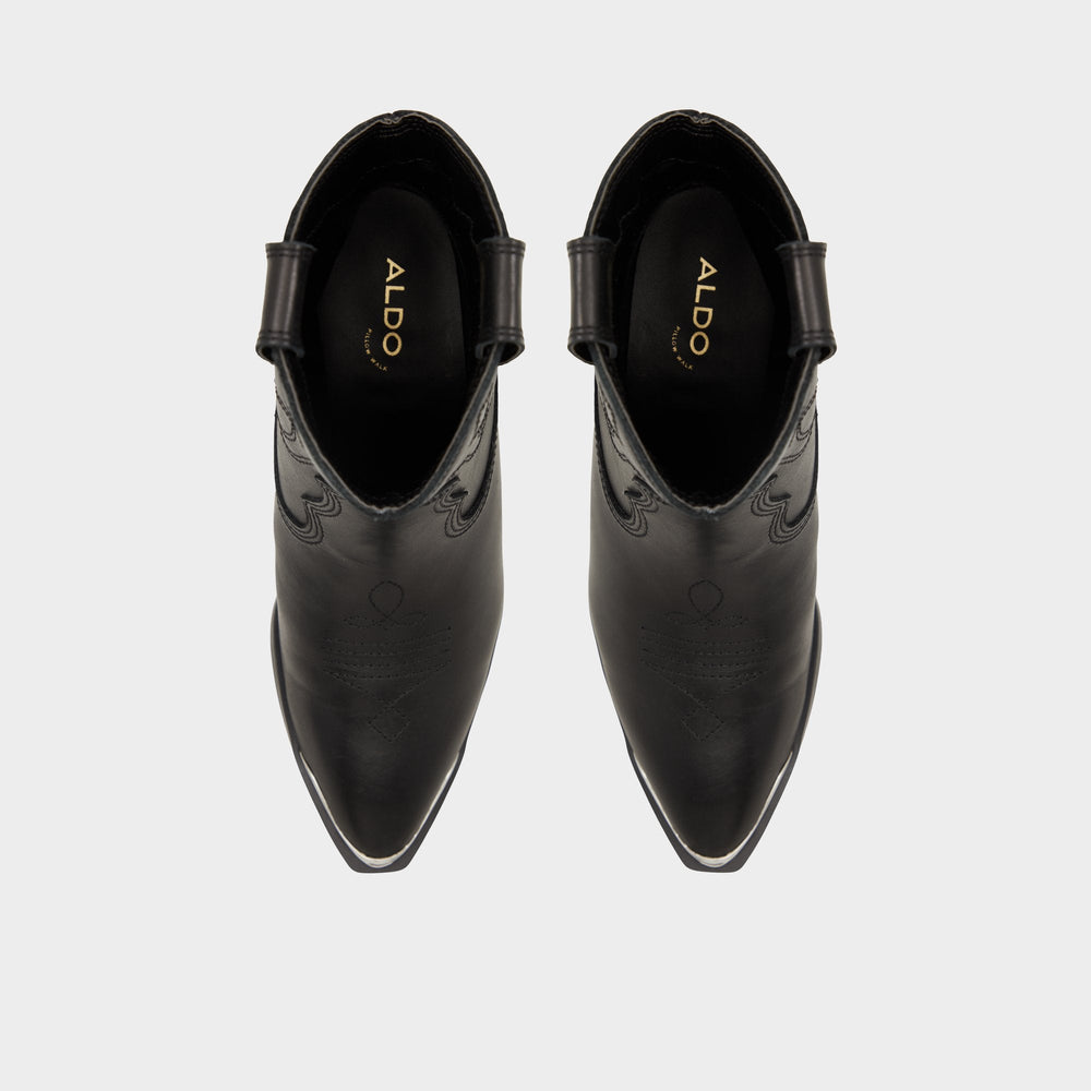 Aldo | Valley Black Women's Western - Western boot, Block heel
