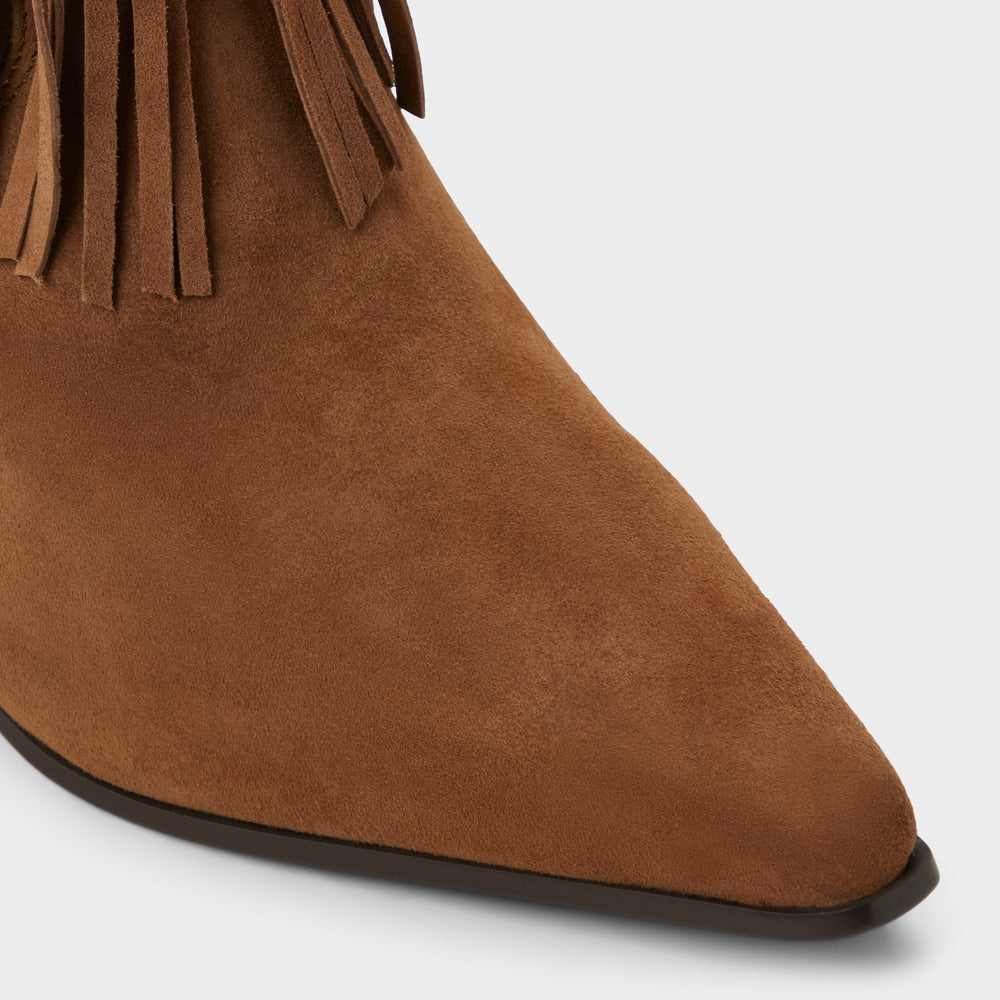 Aldo | Jollene in Dark Brown - Western boot, Block heel