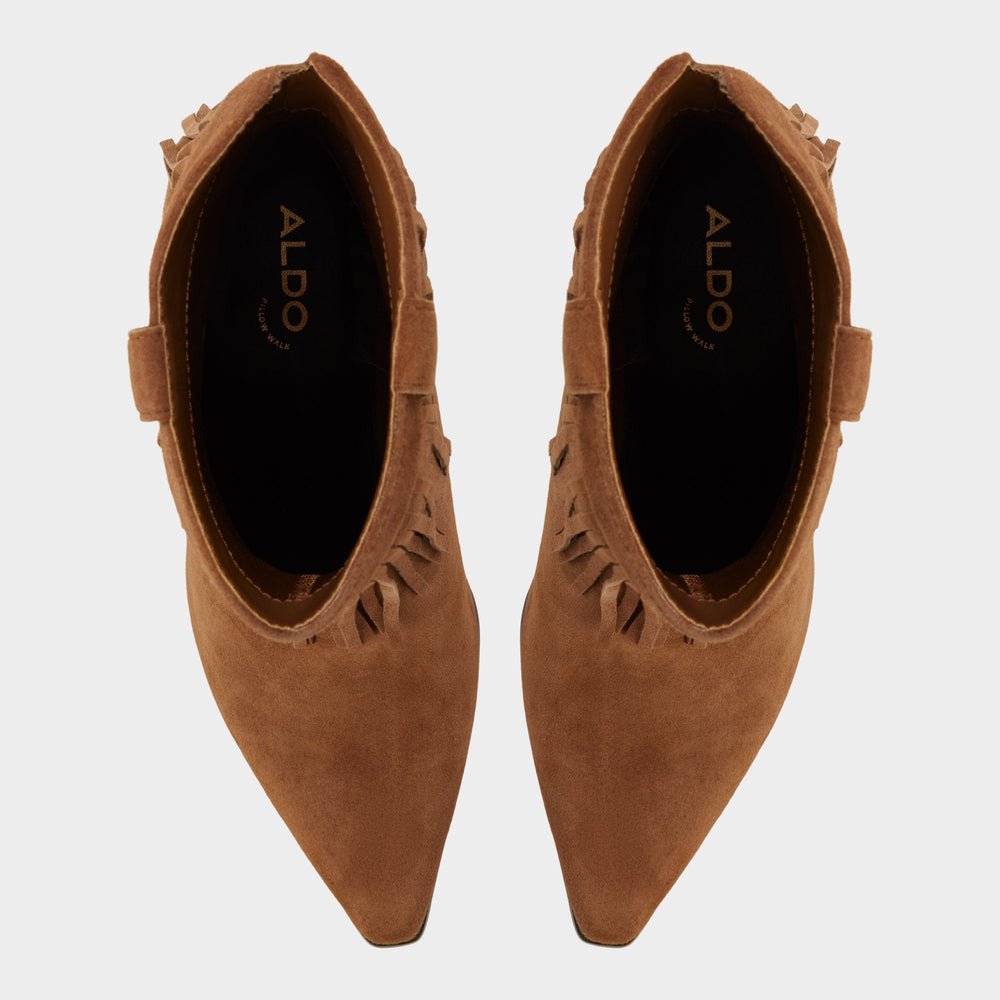 Aldo | Jollene in Dark Brown - Western boot, Block heel