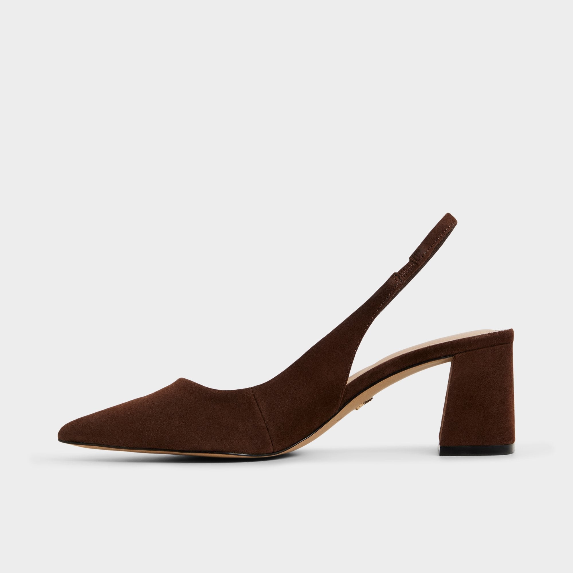 Aldo | Uliana in Dark Brown - Slingback heel, Block heel
