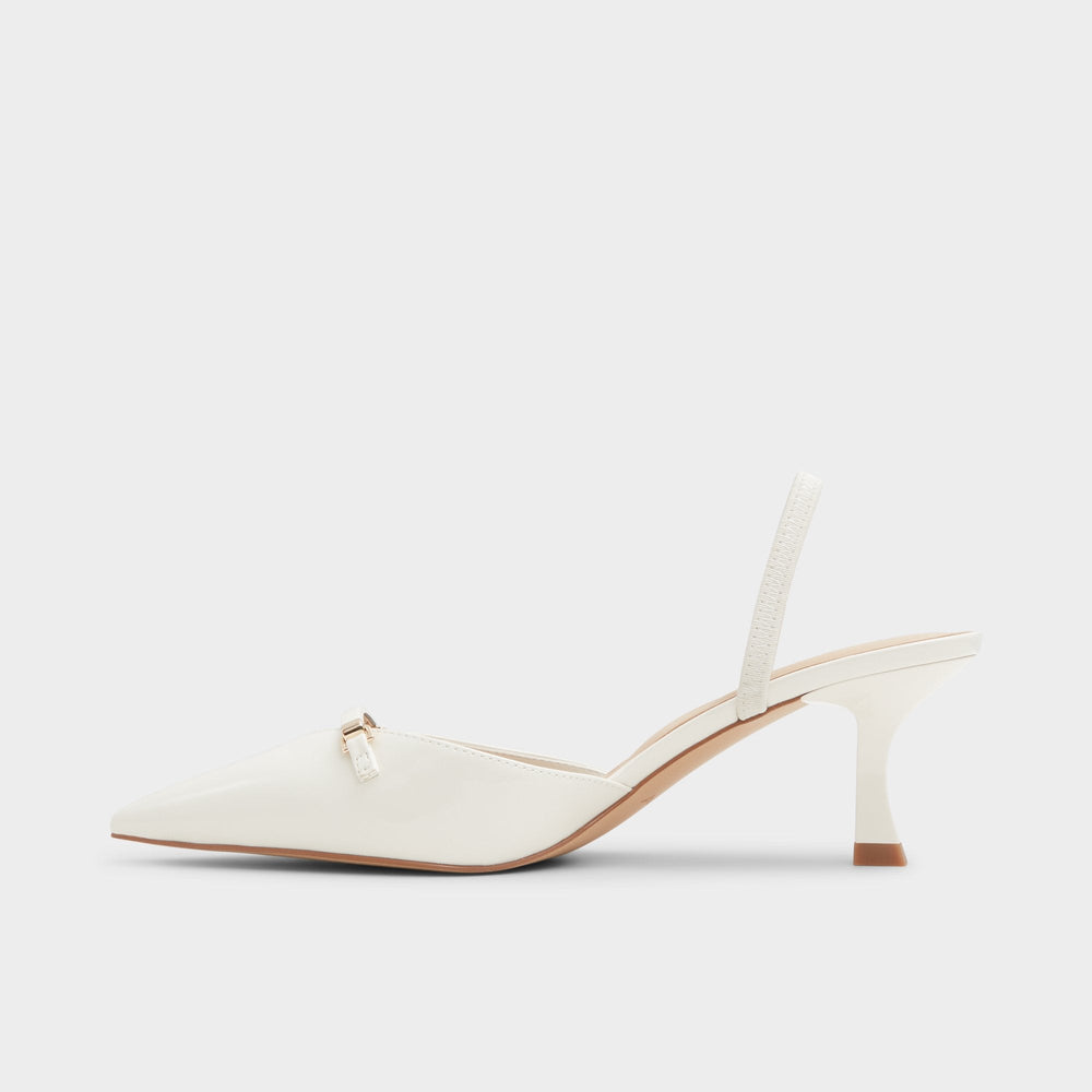 Aldo | Nailah White/Bone Women's Kitten heels - Slingback heel, Kitten heel