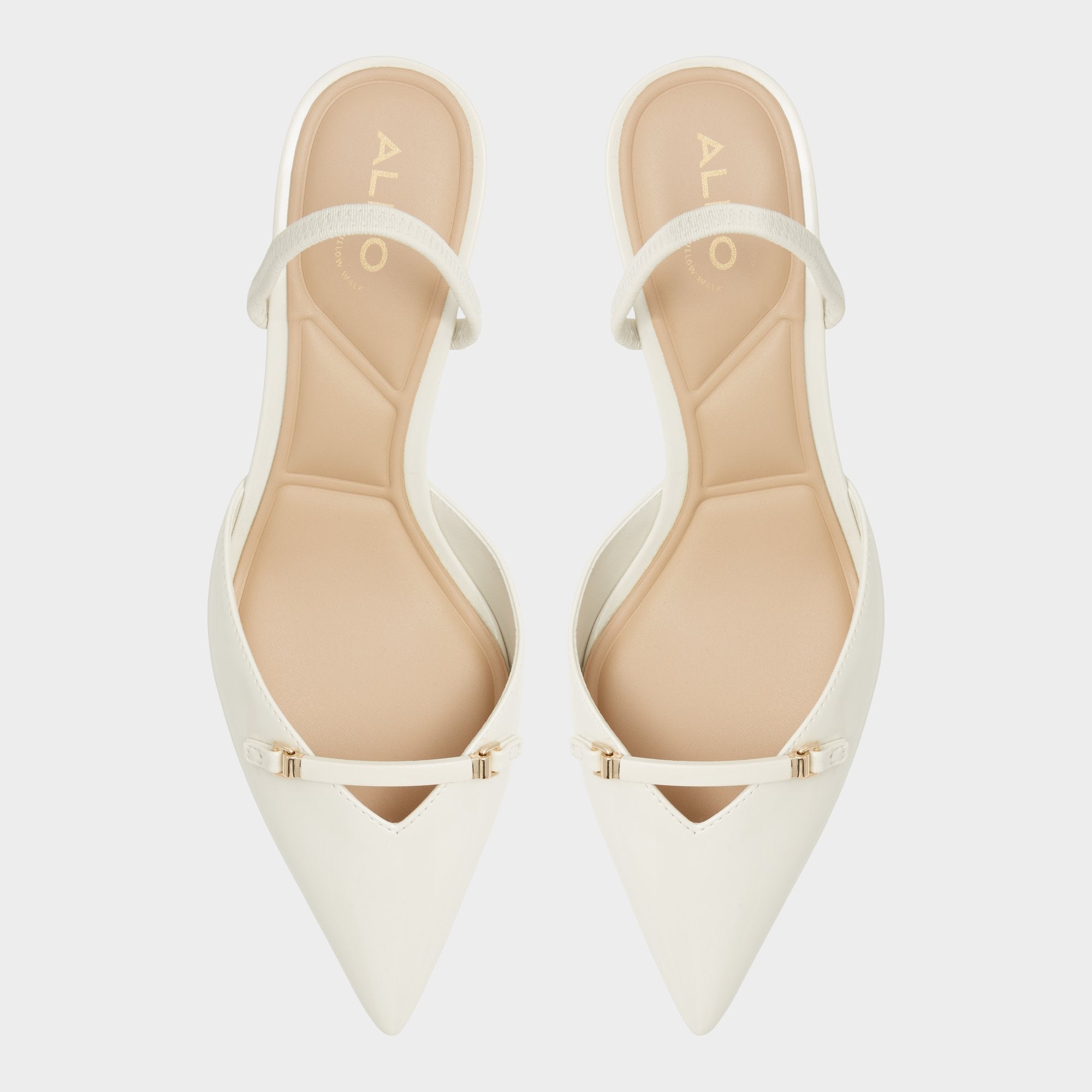 Aldo | Nailah White/Bone Women's Kitten heels - Slingback heel, Kitten heel