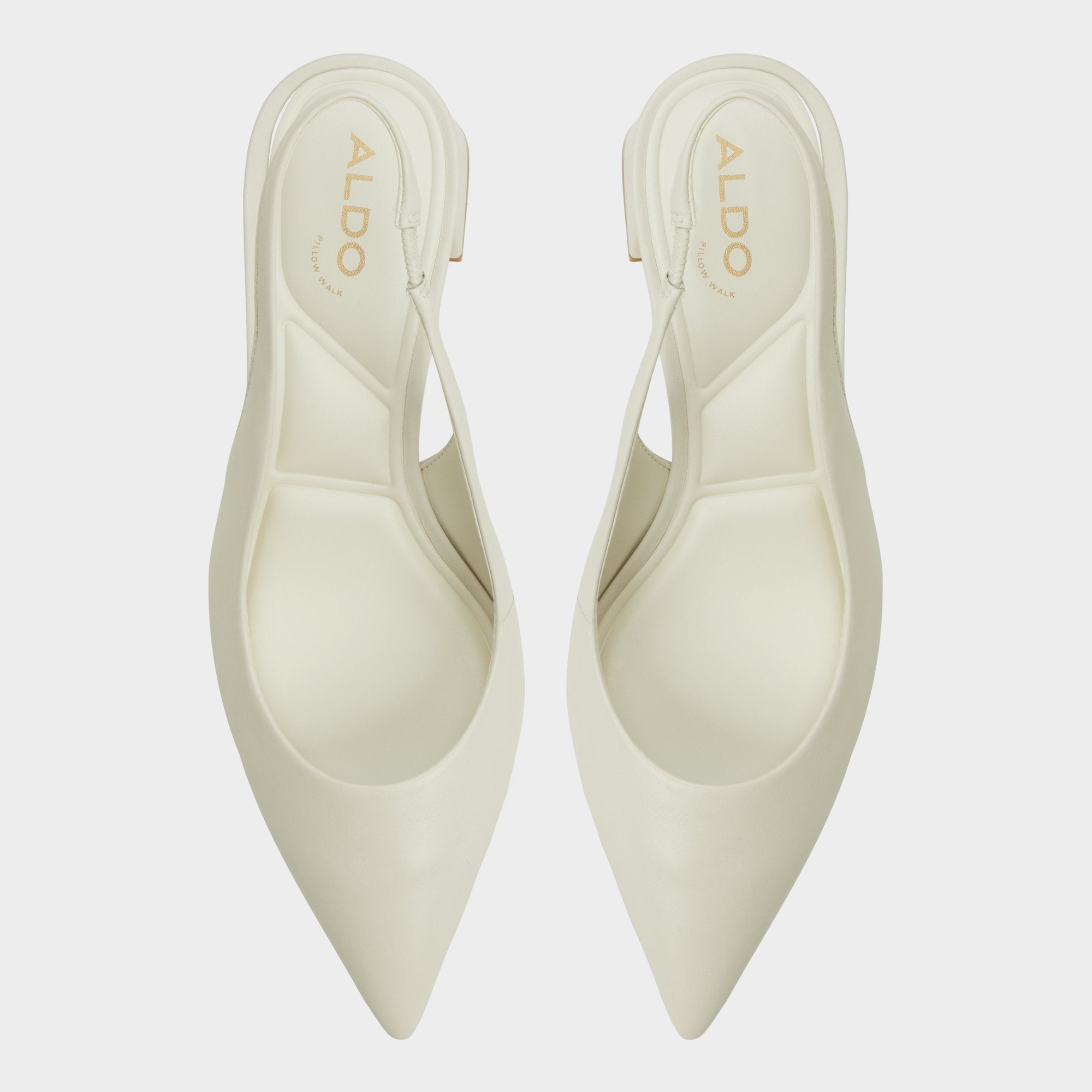 Aldo | Uliana White/Bone Women's Slingbacks - Slingback heel, Block heel