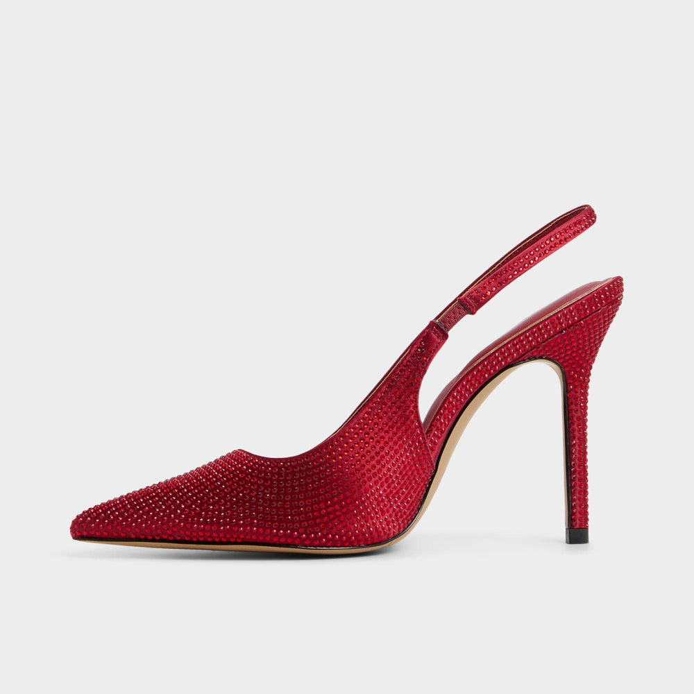 Aldo | Lovebloom in Xt Dark Red - Slingback heel, Stiletto heel