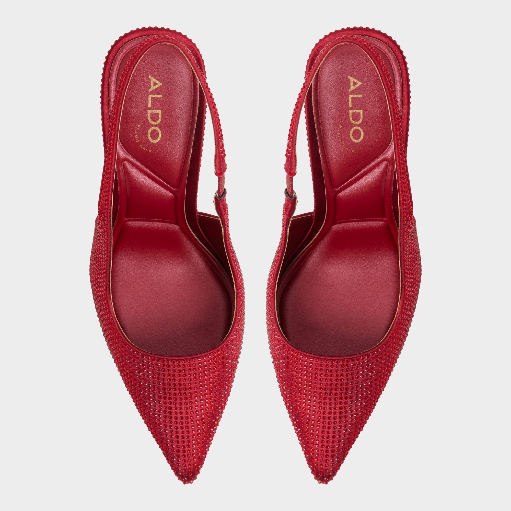 Aldo | Lovebloom in Xt Dark Red - Slingback heel, Stiletto heel