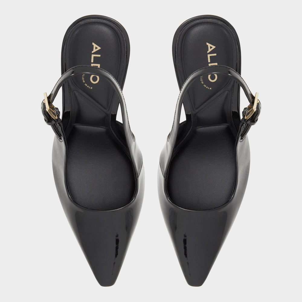 Aldo | Marysa Black Women's Slingbacks - Slingback heel, Stiletto heel