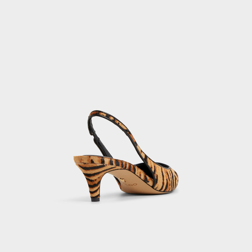 Aldo | Leanah in Open Brown - Slingback heel, Kitten heel