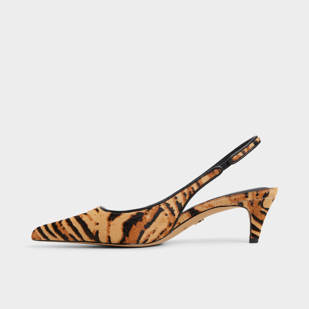 Aldo | Leanah in Open Brown - Slingback heel, Kitten heel