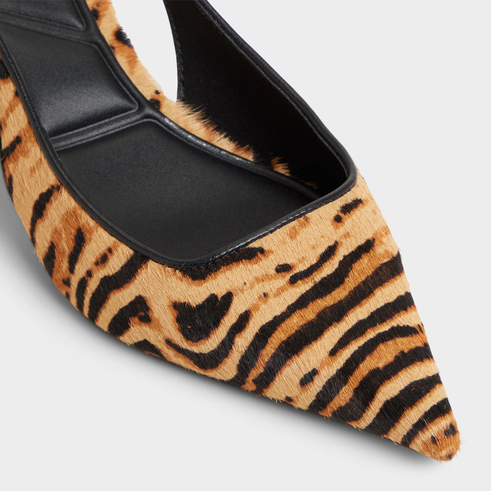 Aldo | Leanah in Open Brown - Slingback heel, Kitten heel
