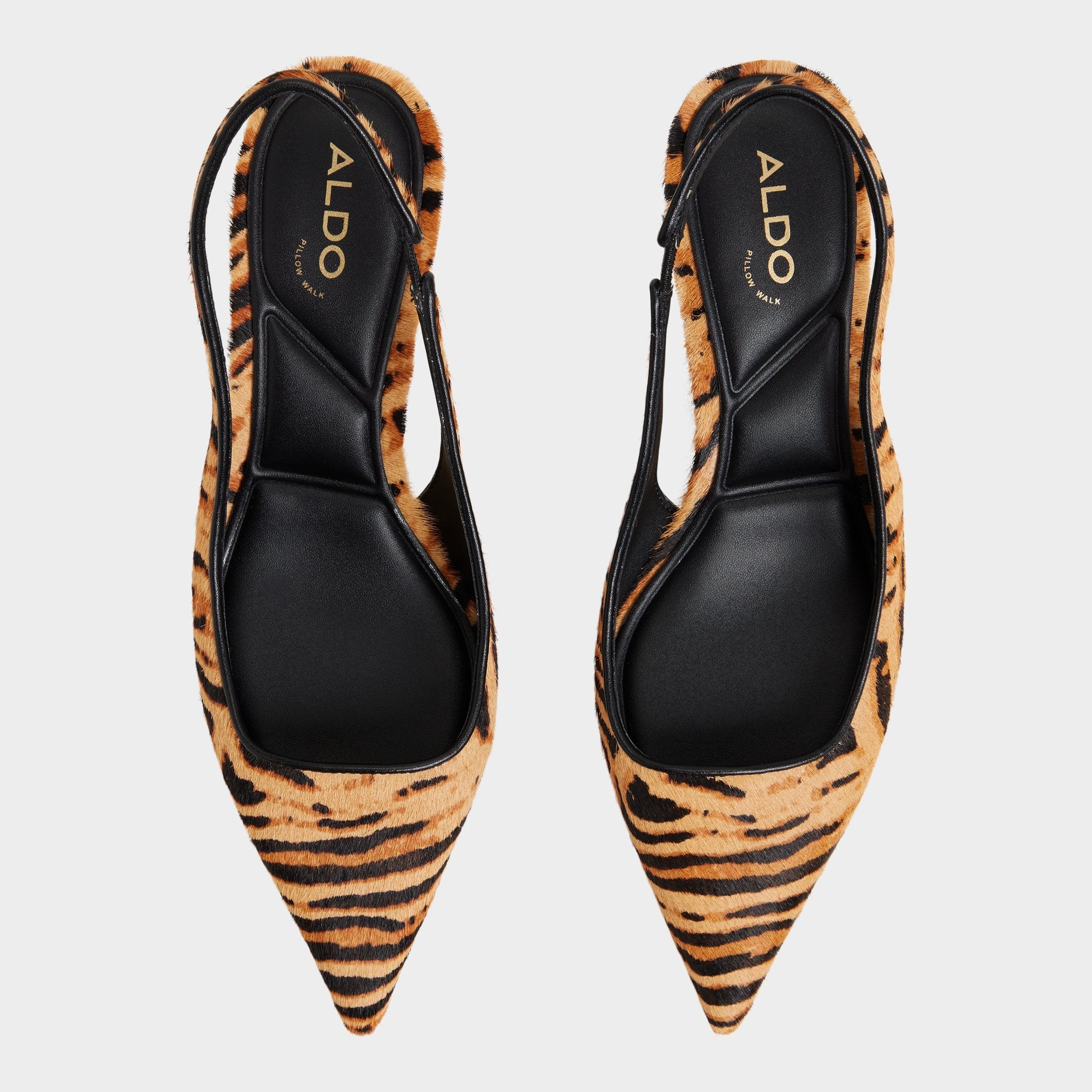 Aldo | Leanah in Open Brown - Slingback heel, Kitten heel