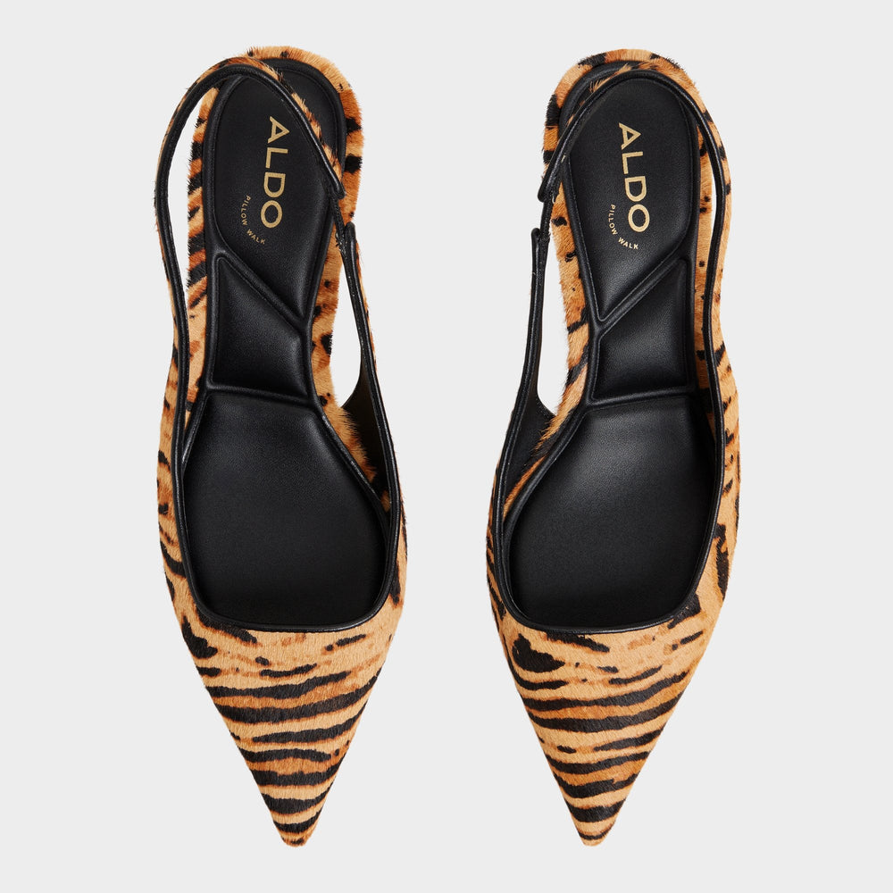 Aldo | Leanah in Open Brown - Slingback heel, Kitten heel
