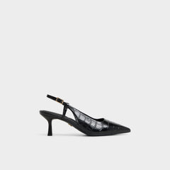 Aldo | Adan in Black - Slingback heel, Kitten heel