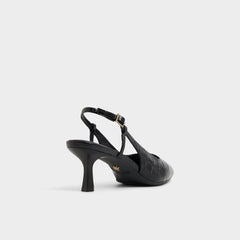 Aldo | Adan in Black - Slingback heel, Kitten heel