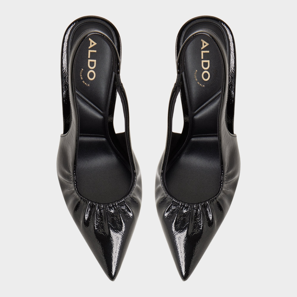 Aldo | Mystie Black Women's Slingbacks - Slingback heel, Stiletto heel