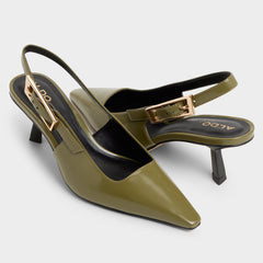 Aldo | Nealie in Khaki 14139074 - Slingback heel, Kitten heel
