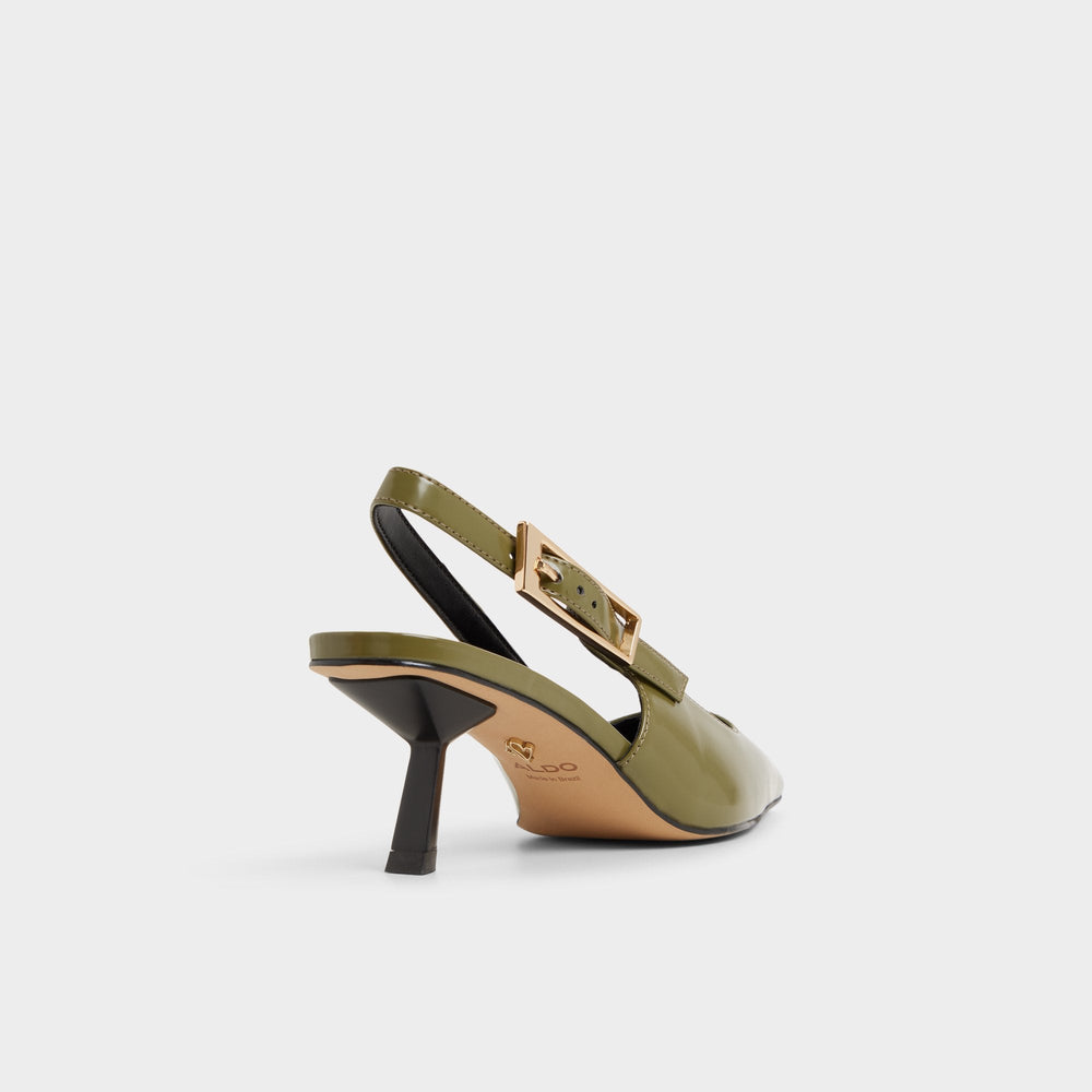 Aldo | Nealie in Khaki 14139074 - Slingback heel, Kitten heel